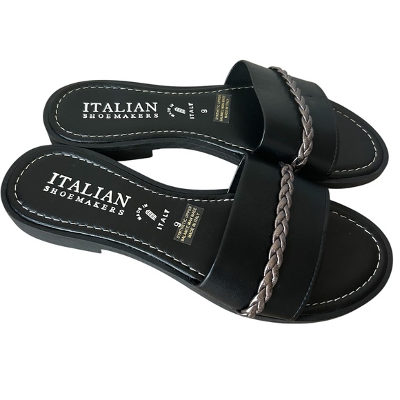 Italian Shoemakers Made in Italy NWOT Slip on Sandals size 9 - Picture 2 of 5